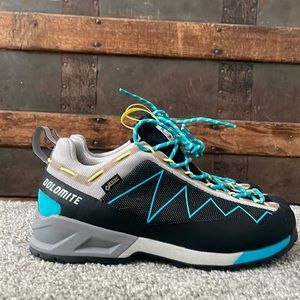 Dolomite W CRODAROSSA LITE GTX, Black - Capri Blue, US 7 women’s